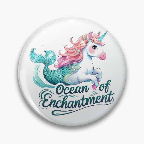 Item preview, Ocean of Enchantment Unicorn: Mermaid Magic designed and sold by zoughlal.