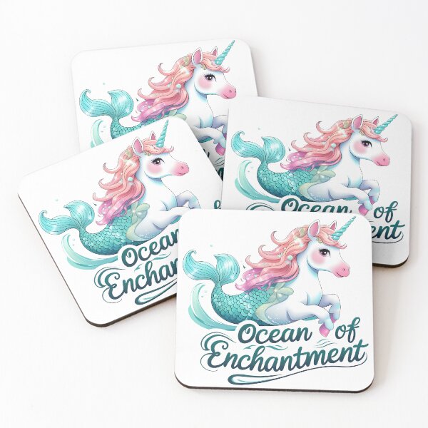 Item preview, Ocean of Enchantment Unicorn: Mermaid Magic designed and sold by zoughlal.