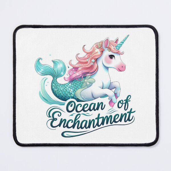 Item preview, Ocean of Enchantment Unicorn: Mermaid Magic designed and sold by zoughlal.