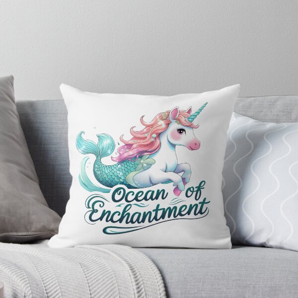 Item preview, Ocean of Enchantment Unicorn: Mermaid Magic designed and sold by zoughlal.