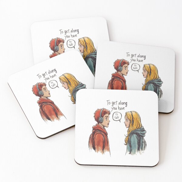 Item preview,  Talk to get along A simple,minimalistic design designed and sold by JanChryzostom.