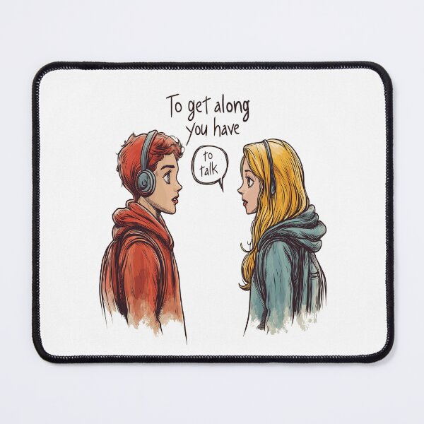 Item preview, Talk to get along A simple,minimalistic design designed and sold by JanChryzostom.