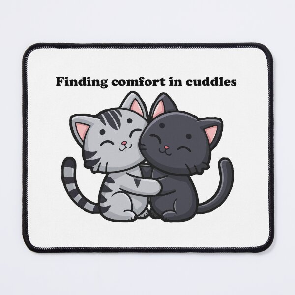 Item preview, Cute Kawaii Cats Hugging - Adorable Cat Lovers Design designed and sold by -DEEWOLF-.