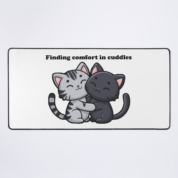 Item preview, Cute Kawaii Cats Hugging - Adorable Cat Lovers Design designed and sold by -DEEWOLF-.