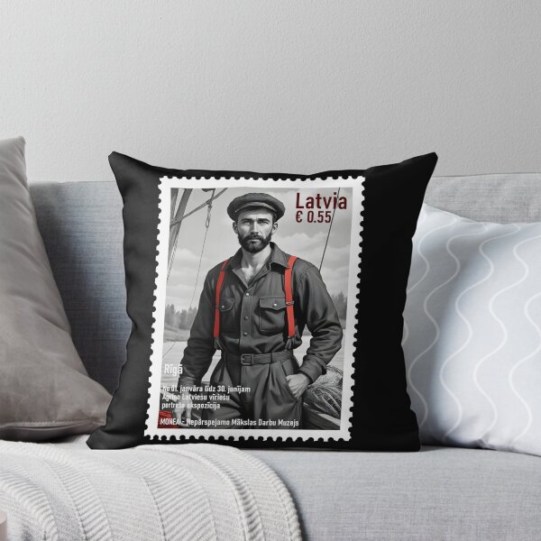 Item preview, Sello postal de la Exposición de Riga, Letonia, 0,55 € designed and sold by Museum Of Non-Existing Art.
