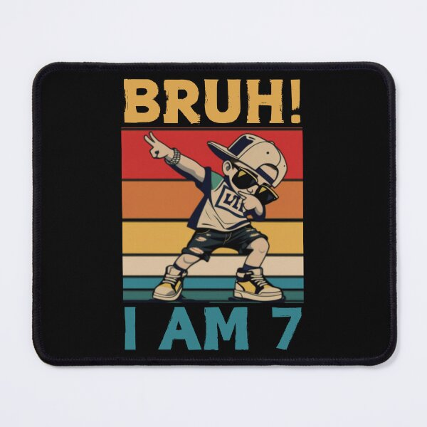 Item preview, Kids 7 year old birthday dabbing boy bruh it's my 7th birthday designed and sold by Dabbing Turtle Designs.