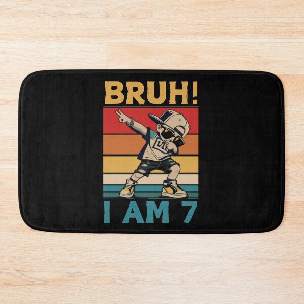 Item preview, Kids 7 year old birthday dabbing boy bruh it's my 7th birthday designed and sold by Dabbing Turtle Designs.