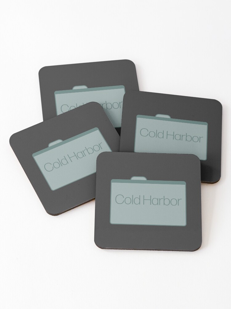 Thumbnail 1 of 5, Coasters (Set of 4), The Cold Harbor File designed and sold by PoshPixel.