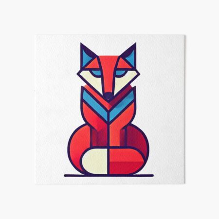 Item preview, Cool Geometric Fox designed and sold by pUNKnown.