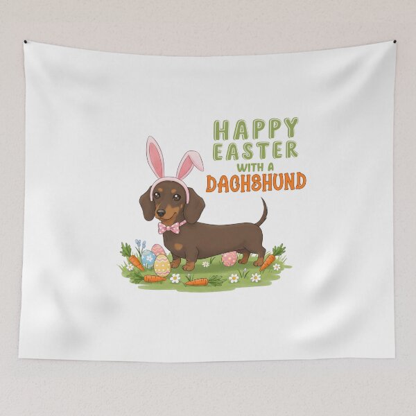 Item preview, Dachshund Easter - Happy Easter With A Dachshund designed and sold by GRABAPSHOP.