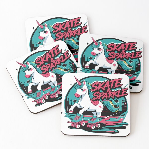 Item preview, Skate & Sparkle Unicorn: Urban Roll Rebel designed and sold by zoughlal.