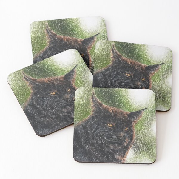 Item preview, Melanistic bobcat designed and sold by BeckyKidus.