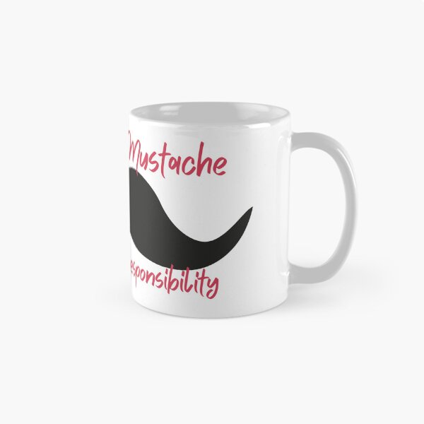 Item preview, With Great Mustache Comes Great Responsibility designed and sold by KillaStickers.