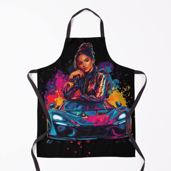Artikelvorschau, Street Queen – Neon-Supersportwagen und selbstbewusste Frau entworfen und verkauft von ArtVibeCo.