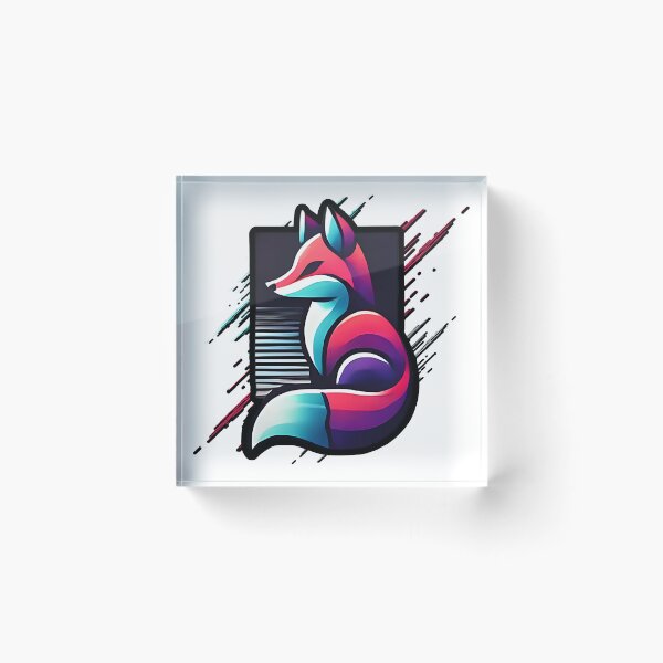 Item preview, Geometric Cyberpunk Fox designed and sold by pUNKnown.