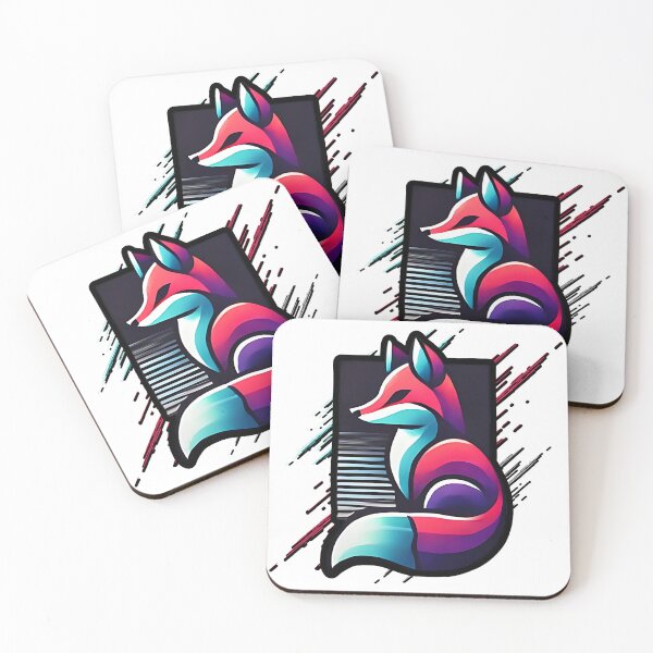 Item preview, Geometric Cyberpunk Fox designed and sold by pUNKnown.