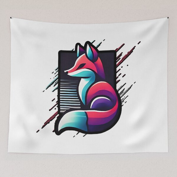 Item preview, Geometric Cyberpunk Fox designed and sold by pUNKnown.