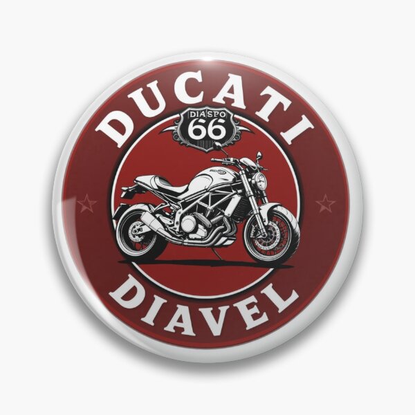 Item preview, Ducati Diavel Vintage Logo Design – Bold Retro Style with ROAD 66 designed and sold by bobscraze.