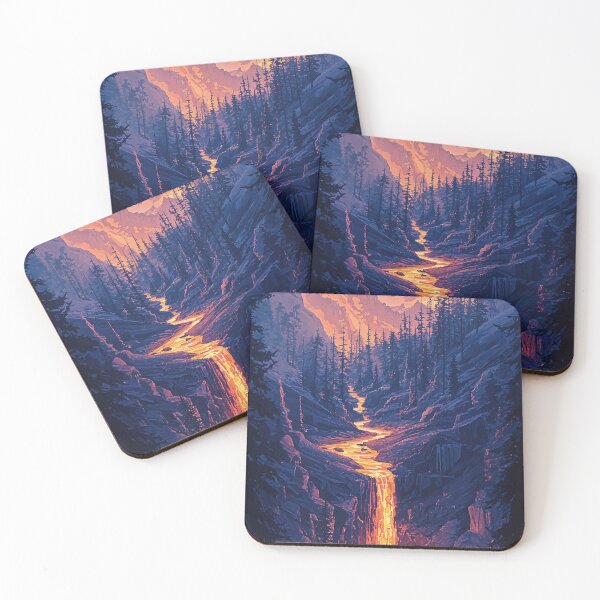 Item preview, The Molten Cascade: A Dance of Fire and Ice designed and sold by oanaunciuleanu.
