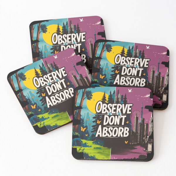 Item preview, “Observe, Don’t Absorb – Bold Design with Contrasting Nature and Urbanism designed and sold by OUT OF THE BOX.