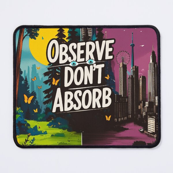 Item preview, “Observe, Don’t Absorb – Bold Design with Contrasting Nature and Urbanism designed and sold by OUT OF THE BOX.