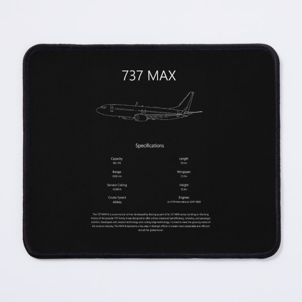 Item preview, Boeing 737MAX Specs designed and sold by Aviation-101.