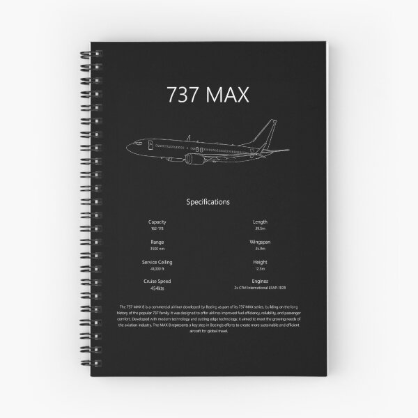 Item preview, Boeing 737MAX Specs designed and sold by Aviation-101.