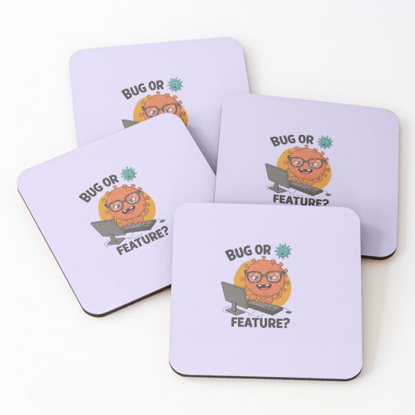 Item preview, Bug or Feature? The Developer’s Dilemma Illustrated with Humor! designed and sold by Rolukino Design.