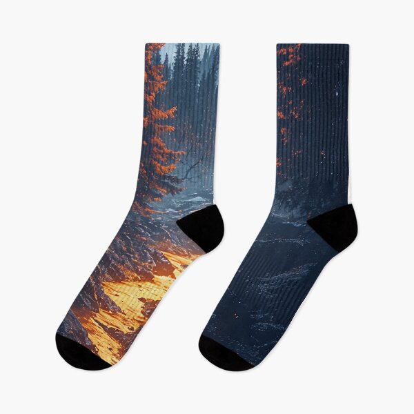 Item preview, The Molten Cascade: A Dance of Fire and Ice designed and sold by oanaunciuleanu.