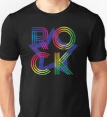 Rockstar Retro Rock n' Roll Rave EDM 70's, 80's Unisex T-Shirt