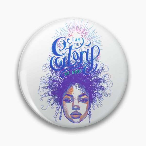 Item preview, I am the Glory of God (Blue font w/ face) designed and sold by anointedhelp.