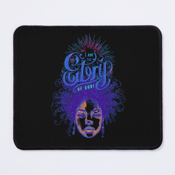 Item preview, I am the Glory of God (Blue font w/ face) designed and sold by anointedhelp.