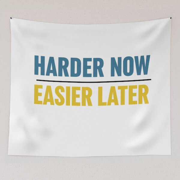 Item preview, Harder Now Easier Later designed and sold by FitEnvy.