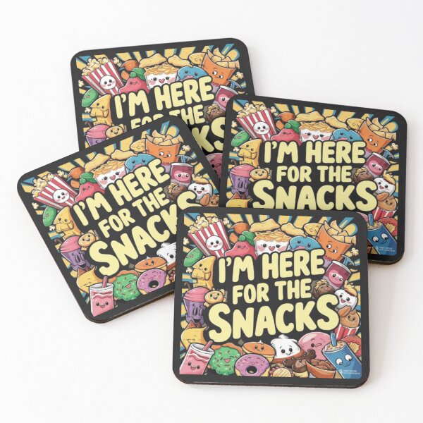 Item preview, I Am Here for the Snacks – Funny Snack Lover Design designed and sold by on_point_print_studio.