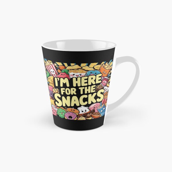 Artikelvorschau, I Am Here for the Snacks – Funny Snack Lover Design entworfen und verkauft von on_point_print_studio.