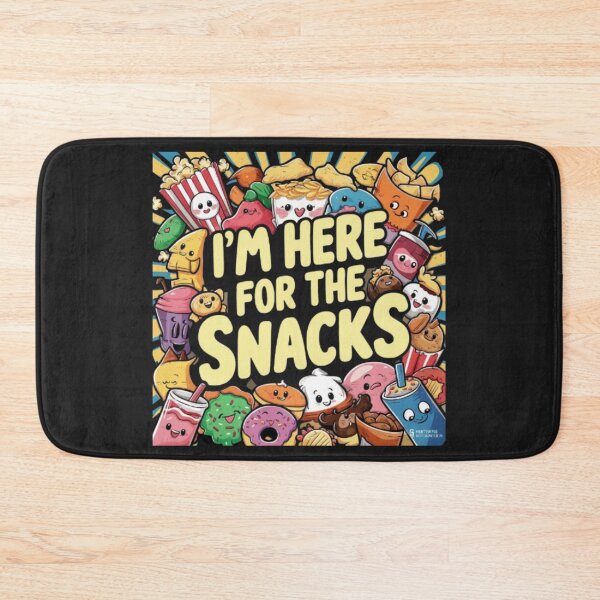 Artikelvorschau, I Am Here for the Snacks – Funny Snack Lover Design entworfen und verkauft von on_point_print_studio.