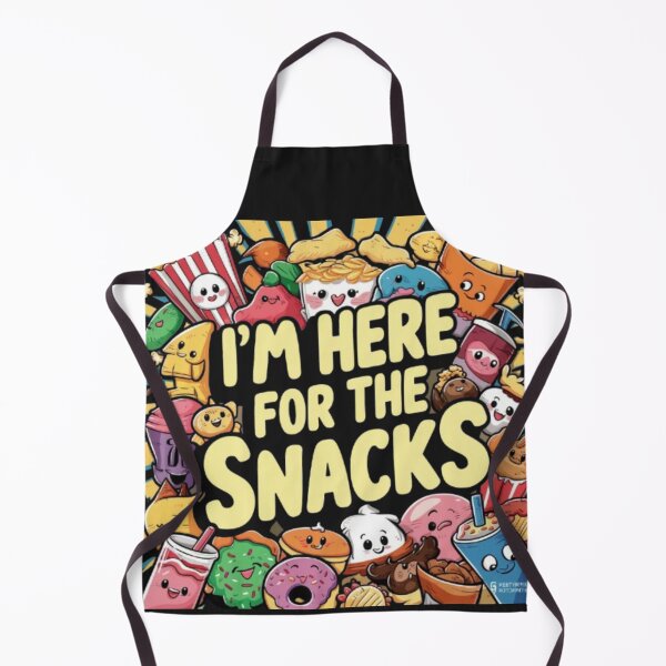Item preview, I Am Here for the Snacks – Funny Snack Lover Design designed and sold by on_point_print_studio.