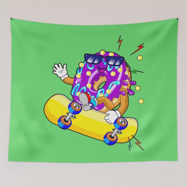 Item preview, Donut Skateboard Skateboarding designed and sold by LESSILU.