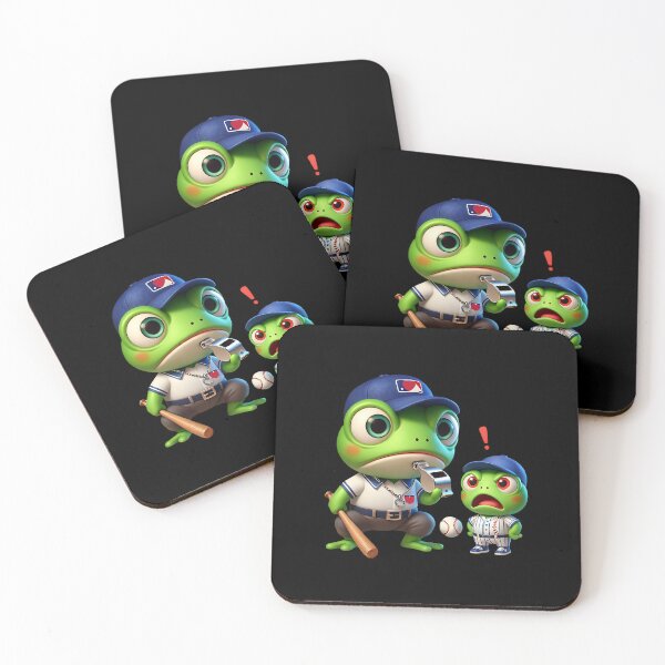 Item preview, Baseball Frogs - Umpire and Little Player designed and sold by ATOTI.
