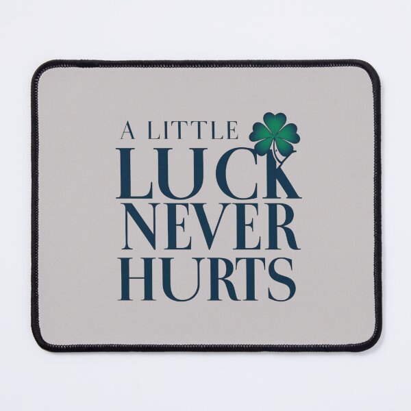 Item preview, A Little Luck Never Hurts – Elegant Shamrock St. Patrick’s Day Quote designed and sold by Art Garden.