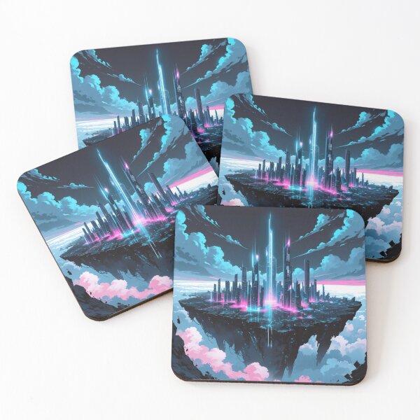 Item preview, Neon Skies: The Floating Cyber City designed and sold by novmasao.
