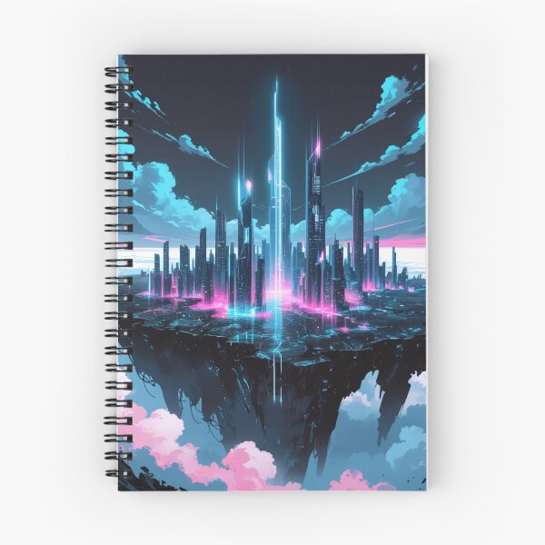 Item preview, Neon Skies: The Floating Cyber City designed and sold by novmasao.