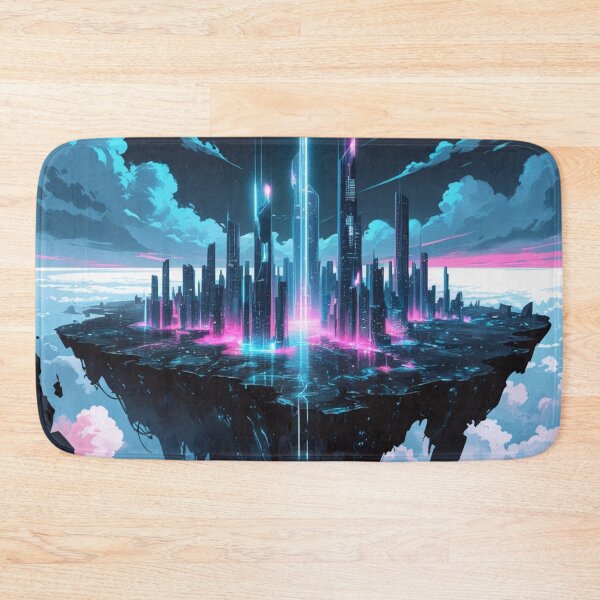 Item preview, Neon Skies: The Floating Cyber City designed and sold by novmasao.