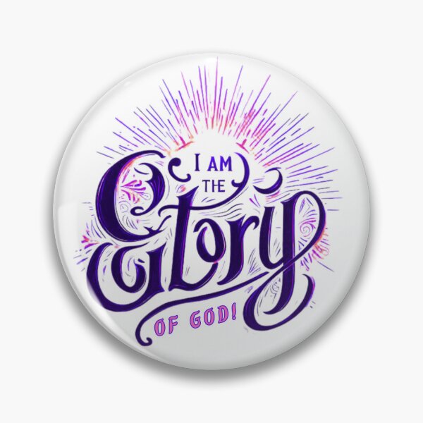 Item preview, I am the Glory of God (Purple font) designed and sold by anointedhelp.