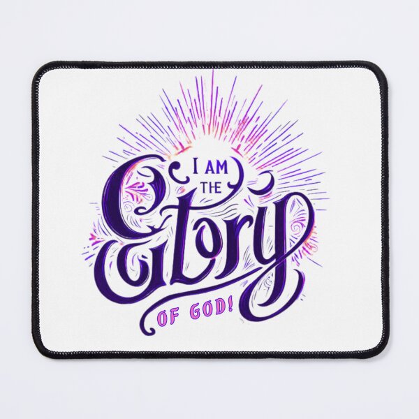 Item preview, I am the Glory of God (Purple font) designed and sold by anointedhelp.