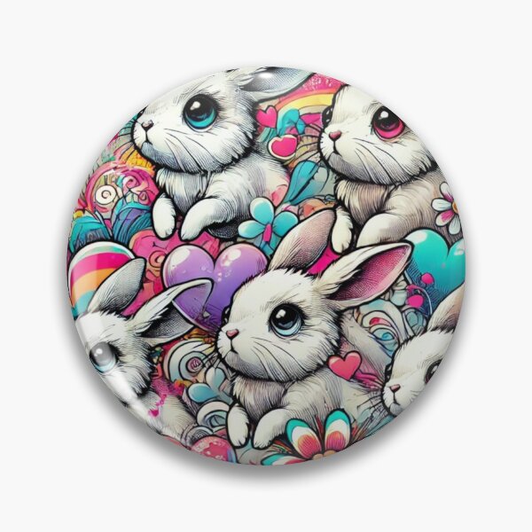 Item preview, "Sweetness in Graffiti: Bunnies in a World of Color" designed and sold by NeonDrip.