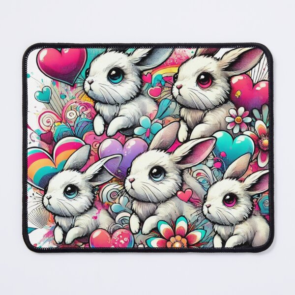 Item preview, "Sweetness in Graffiti: Bunnies in a World of Color" designed and sold by NeonDrip.