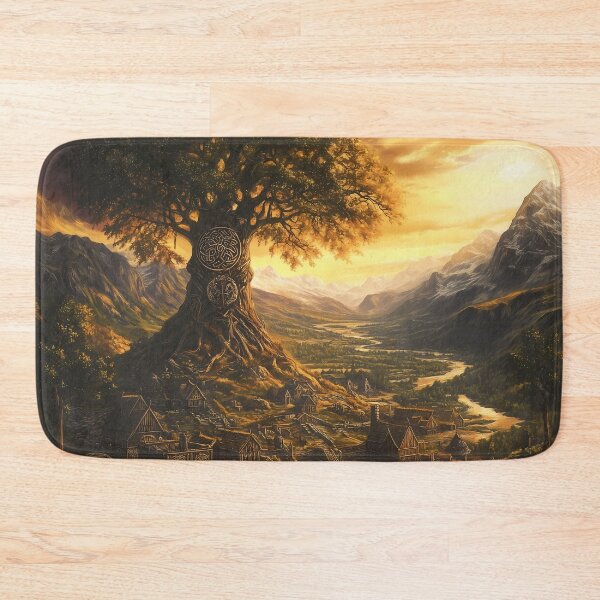 Item preview, Yggdrasil’s Embrace: The Golden Halls of Valhalla – A Fantasy Folklore Vision designed and sold by Spiritveil.