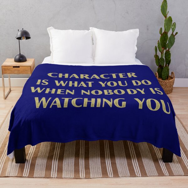 Item preview, CHARACTER IS WHAT YOU DO WHEN NOBODY IS WATCHING YOU designed and sold by FitEnvy.