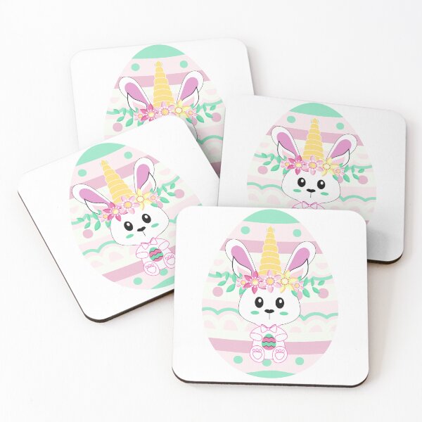 Item preview, Easter Sweet cute baby bunny unicorn pastel colors designed and sold by LaPaoTorres.